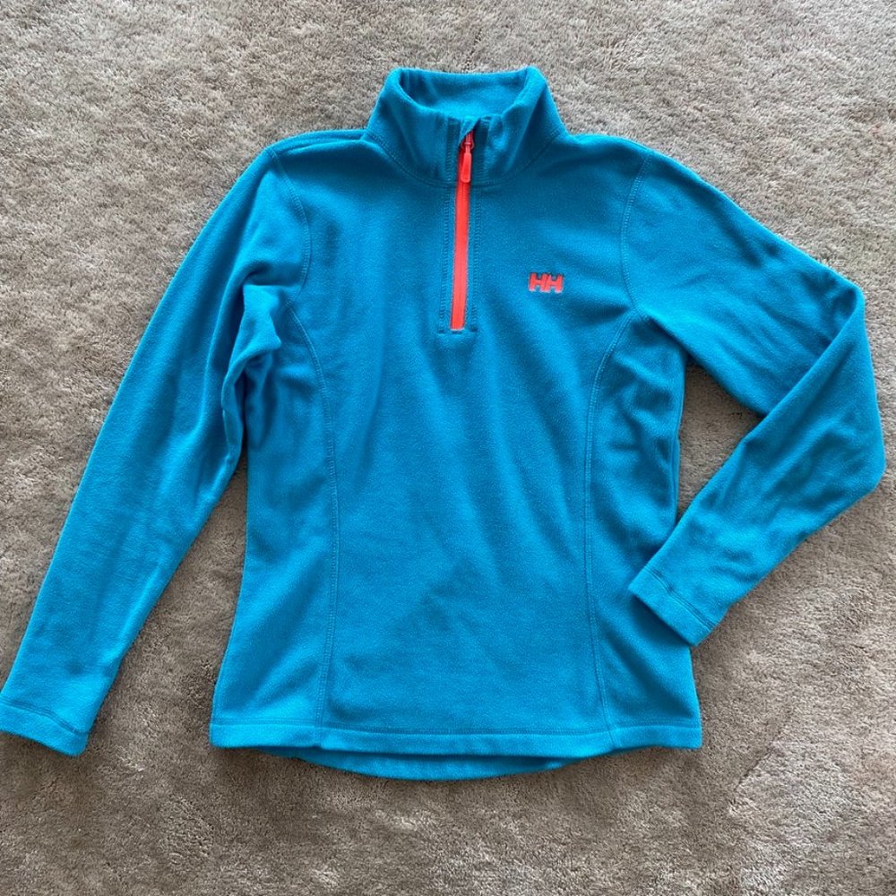 Helly Hansen Polartec Teal 1/4 Zip Fleece Pullover